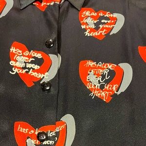 ESCADA HEART LOGO BLOUSE